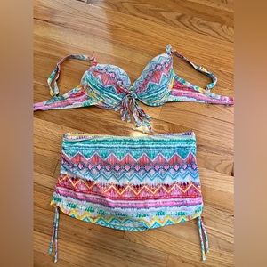 Everything But Water Bikini with Skirt Bottoms